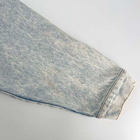 90s Hard Rock Cafe Save the Planet Washington DC acid washed denim Jean jacket - Picture 8 of 9